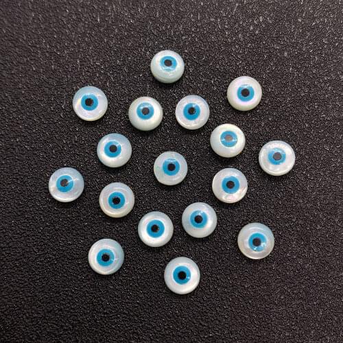 Horse Eye Shell Bead Necklace Bracelet Earring Jewelry Accessories Wholesale DIY Handmade Bead Crafts Creative Couple Gift 6mm