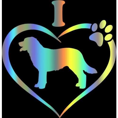S51553 Various Sizes/Colors Car Stickers Vinyl Decal I Love My Labrador Decal Dog Animal Motorcycle Decorative Accessories