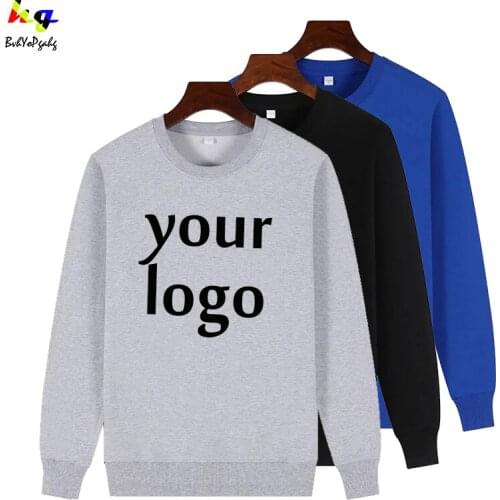 Customized/DIY logo sweatshirt mens and womens casual sweatshirt long-sleeved spring and autumn jacket