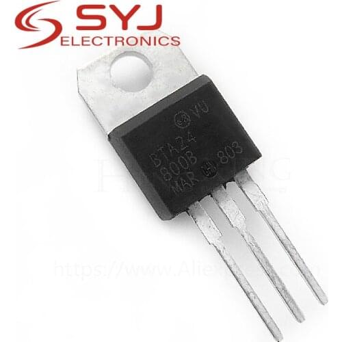 10pcs/lot BTA24-800B BTA24 BTA24-800 Triacs 25 AMP 800 VOLT TO-220 new original In Stock