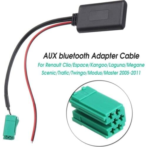 12V Car Bluetooth-compatible 4.1 Version Module AUX Wireless Adapter Radio Stereo For Renault Clio Kangoo Megane Scenic 05-11