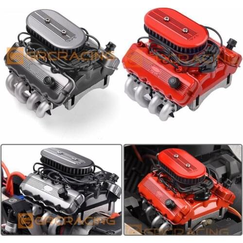 1976 1/10 simulation V8 hood fan radiator F76 motor radiator For 1/10 RC Car TRAXXAS TRX-4 TRX-6 AXIAL SCX10 90046 d90 d110