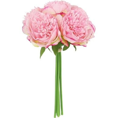 5PCS 9.5CM Peony DIY Party Decoration Artificial Flowers Small Rose Wedding Fake Flowers Festival Supplies Home Decor Bouquet