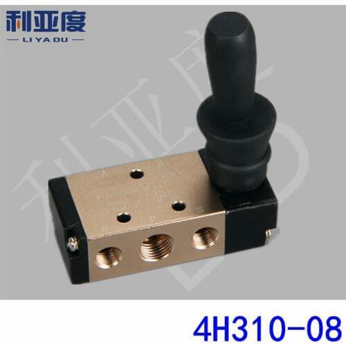 5PCS/LOT 4H310-08 G1/4 Two five manual valve hand valve pneumatic directional valve