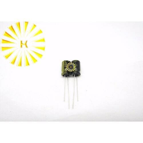 500pcs X 100% New 100UF 50V 8X12 LOW ESR Aluminum Electrolytic Capacitor Connector