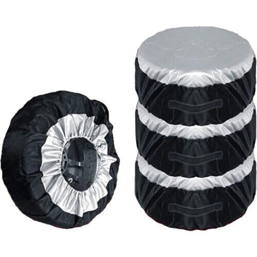 65x37cm Tire Cover Case Car Spare Tire Cover Storage Bags Carry Tote Oxford Tire For Cars Wheel Protection Cover