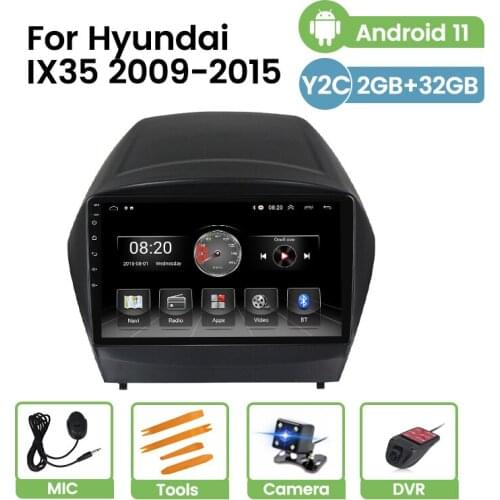 Android 11 2G+32G Car Radio For Hyundai IX35 2009 2010 2011 2012-2015 Multimedia Video Player Carplay GPS DSP RDS BT Navigation