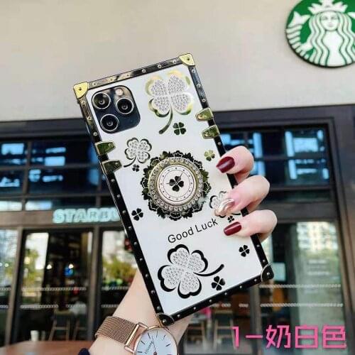 Luxury Jewelled Ring Holder Phone Case for Huawei P30 Lite P40 Pro Nova 3i 4e 5 6 7i 7 8 SE Soft TPU Shockproof Back Cover