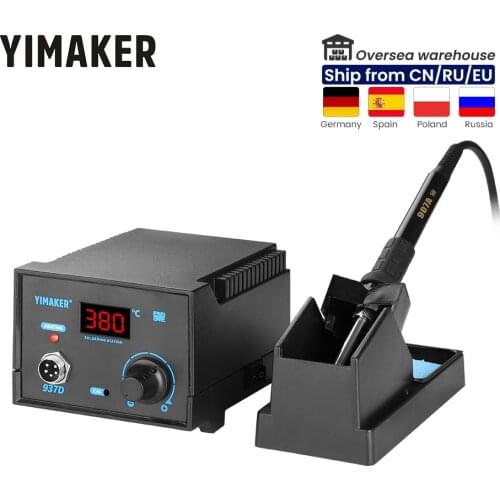 LED Display 937D Digital Soldering Station Iron Tools Temperature Adjustable 220V Electric Welding Tool 45W EU Plug