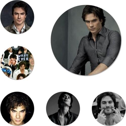 The Vampire Diaries Ian Somerhalder Badge Brooch Pin Accessories For Clothes Backpack Decoration gift