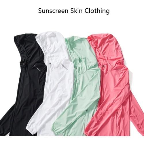 Spring Summer Ice Silk Elastic Sunscreen Jacket Outdoor Skin Jacket Men Women Couples Quick-dry Windbreaker Fishing Hiking Suit