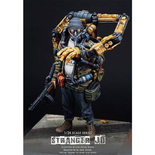 Resin Figure 1/24 Scale Model Kit Fantasy Mechanical Alien Assembling Model Resin Kit Colorless Self-Assembled Toys R98