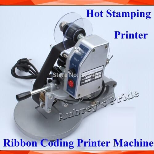 Hot Stamp Coding Printer Machine Black Ribbon Code Date 0-9 51 Charactors No