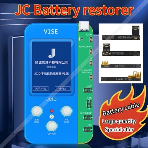JCID V1S Programmer Battery repair Information reading and writing Health repair Cycle Reset Original color iPhone X 11 12 PRO