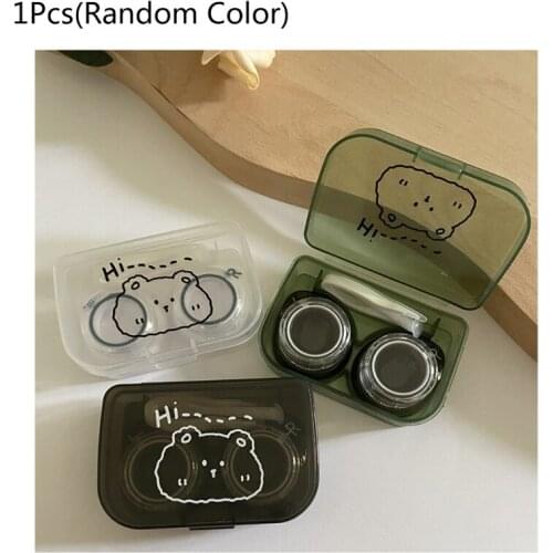 Pocket Portable Mini Contact Lens Case Makeup Beauty Pupil Soaking Storage Box