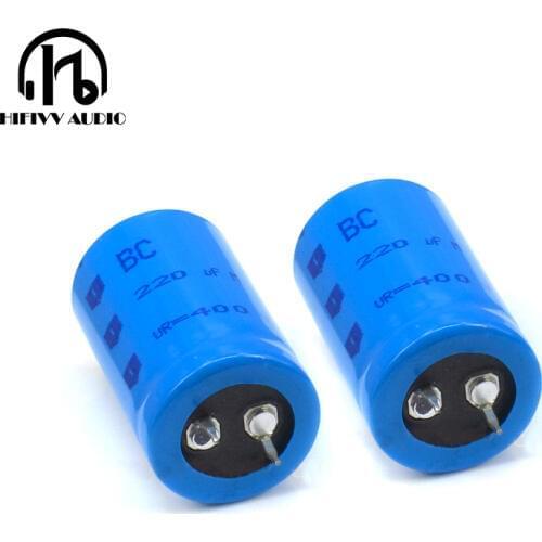 Hifivv audio 220uf 400V BC for audio electrolytic capacitor hifi tube amplifier capacitors