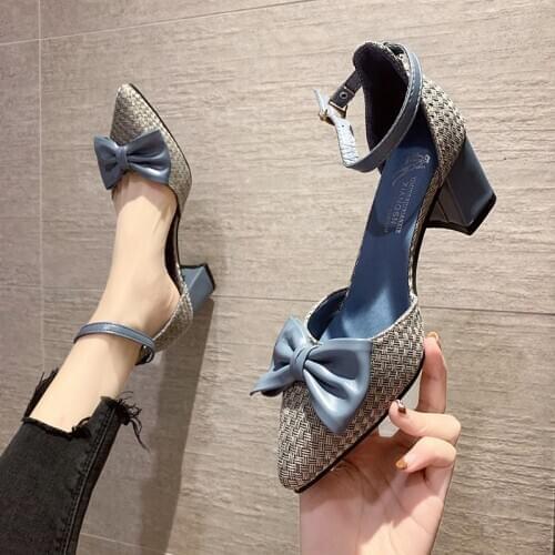 LLOGAI Sexy Classic High Heels Womens Sandals Summer Ladies Fashion Bow-knot Pumps Platform Heels Woman Ankle Strap Shoes