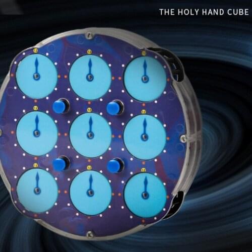 Magnetic Positioning Magic Clock Cube Profissional Intelligence Gear Toys Y4UD