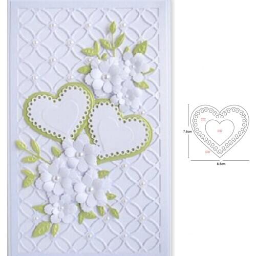 Metal cutting dies layer heart frame 2020 new cut die mold Scrapbook paper craft knife mould blade punch stencils dies