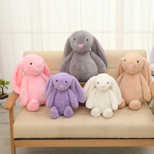 Cute Cartoon Plush Cloth Rabbit Doll Baby Stroller Sleeping Partners Crib Tent Decor Ornaments Kids Toys Festival Birthday Gift