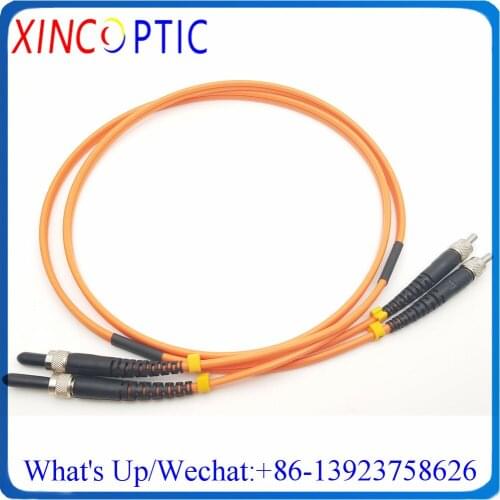 MM 50/125 62.5/125 OM1 OM2 Duplex,3.0mm,1M,LSZH,SMA905-SMA/SC/FC 2C Metal /Ceramic Ferrule Fiber Optic Patch Cord Cable Jumper