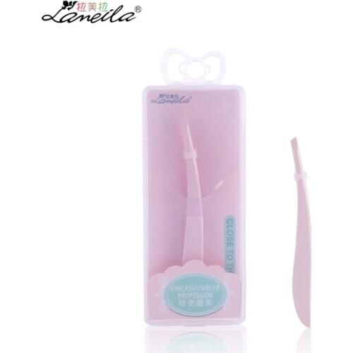 Fashion Pink Eyebrow Tweezers Stainless Steel Portable Single Packingb Eyelash Extension Clips Makeup Beauty Tool Wholesale Bulk