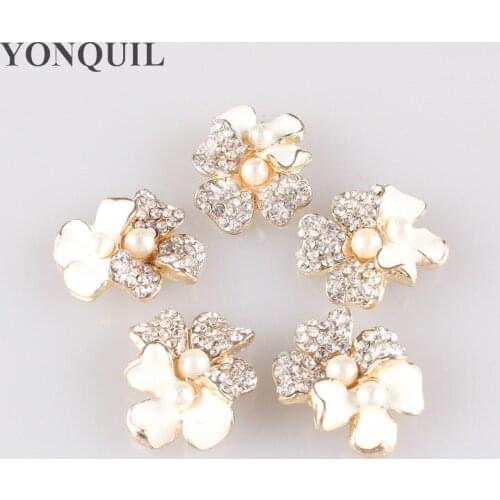Fashion Flower Design Bride Jewelry Wedding Accessories Pearl Rhinestone Pins Brooches For Women Jewelry Accessories MYQB085