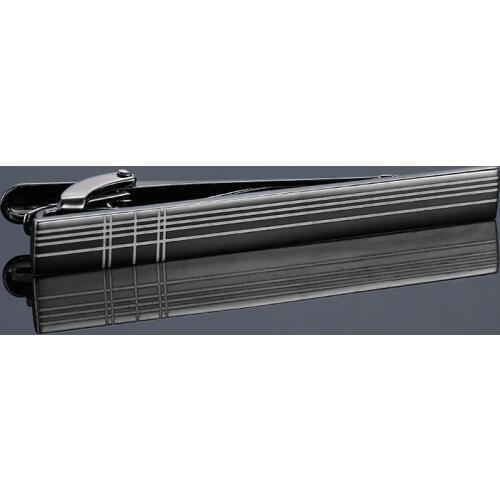 2018 High Quality Mens Classic Metal Tie Clip Clamp Black lase Tie Clip Neck Tie Bar Clasp Wedding Business Favor Gifts