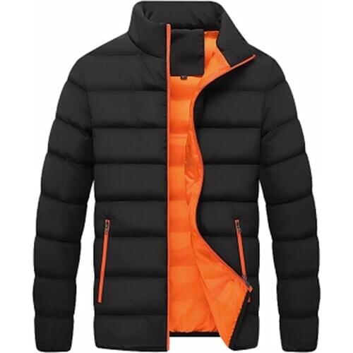 Winter 2020 New Mens Cotton Padded Jacket Leisure Sports Mens Jacket Windproof Warm Mens Coat Plush Thickened Mens Top