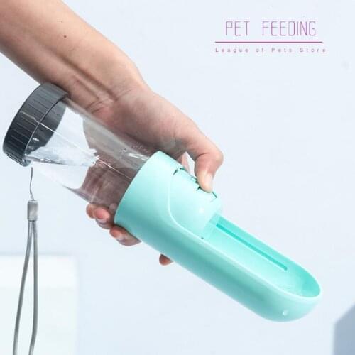 300ml Outdoor Water Bottle for Pet Dog Cat Feeders Plastic Drinking Bowls with Filter Pets Dispenser Dog Supplies
