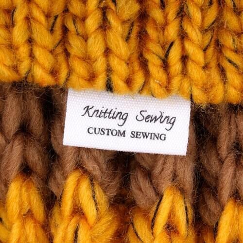 Custom fold Tags / brand labels, Sewing Labels,Custom Clothing Tags, 100% cotton, Handmade labels (MD2014)