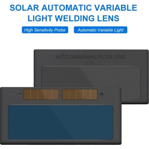 KKmoon Solar Automatic Variable Light Welder Welding Lens Welding Antiglare Protection Shield Professional Argon Arc Weld Lens