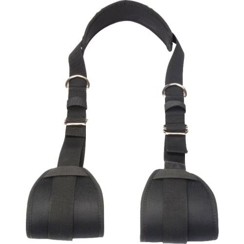 High Quality Nylon Position Aid Thigh Sling Sex Furniture Bdsm Bondage Open Leg Strap Erotic Adult Sex Toys Black BX279b