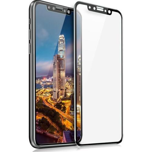 10pcs/lot Tempered Glass Screen Protector For iPhone X Soft Edge Curved Full Cover Anti Scratch Guard Film For Apple iPhone X/10