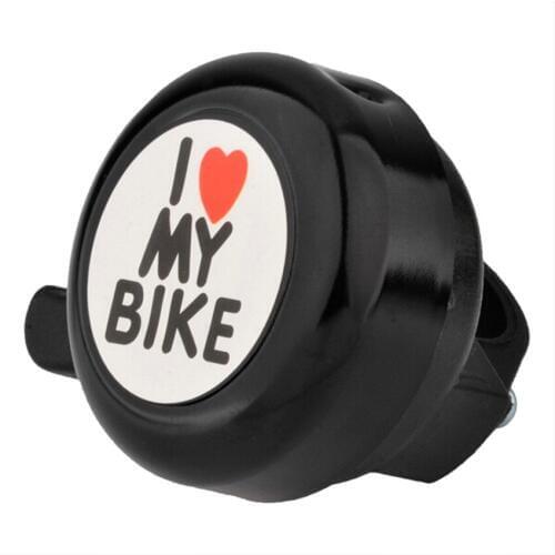 Great Quality 1 PCS Bicycle Bell I Love My Bike Printed Clear Sound Cute Bike Horn Alarm Warning Bell Ring Bicycle Accessories