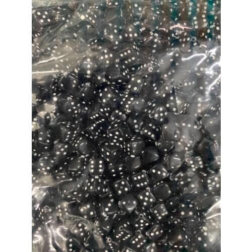 CHONGAI 100Pcs Black Acrylic Cube Dice Spacer Beads For Jewelry Making Diy Findings Charms 8mm