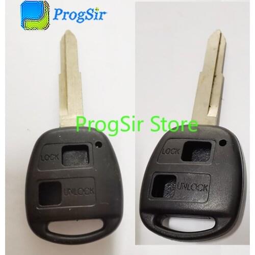 2Button Flip Key Shell Carcasa House For Toyota