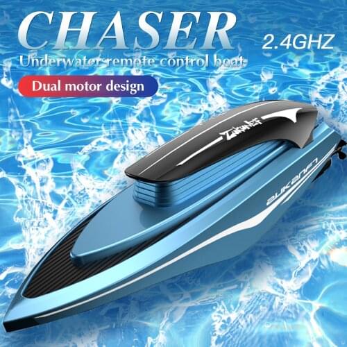 Kid toys RC Boats High Speed Electronic Racing Remote Control Ship Children Competition Water Toys Kids Gifts Led Light