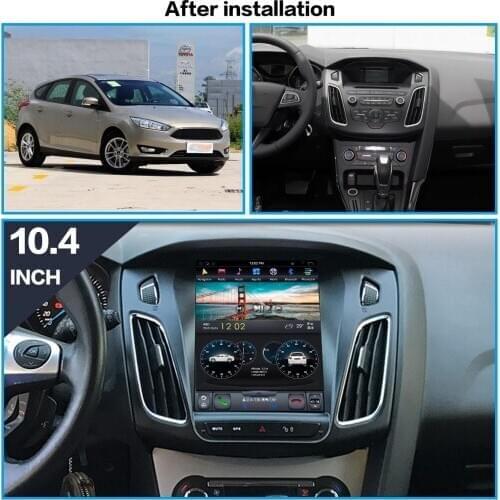 For Ford focus 2010-2017 64G Verticl screen Tesla style Android 9.0 Car multimedia Player car GPS audio radio stereo head unit