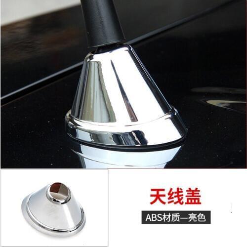 For Jeep Compass 2008-2009 1PC Car Roof Antenna Cap Cover Trim Moldings ABS Chrome Car Styling Auto Accessories