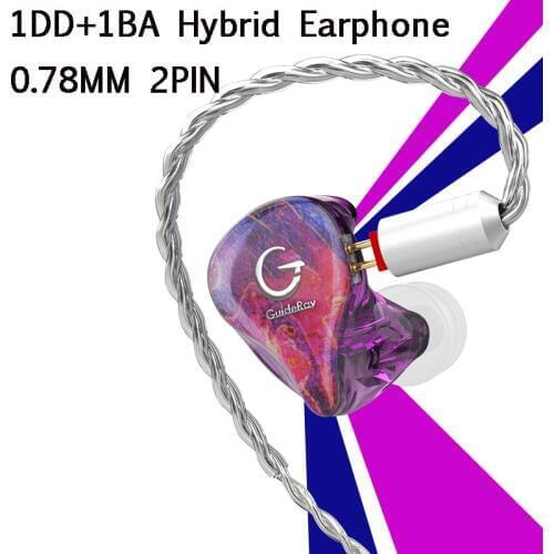 Hybrid Resin ring iron earphone in-ear subwoofer moving wired headphones 0.78mm 2pin headset gamer for razer hammerhead pro v2