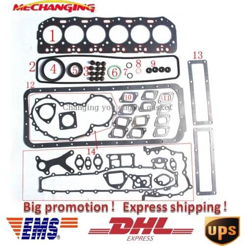 2H For TOYOTA LAND CRUISER 4.0 Diesel Engine Parts Engine Rebuilding Kits Full Set Engine Gasket 04111-88020 50100300