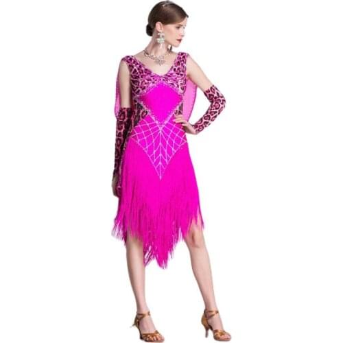 L-18313 Fashion women stage performance dance wear chacha Jazz salsa tango Latin dance dress for sale