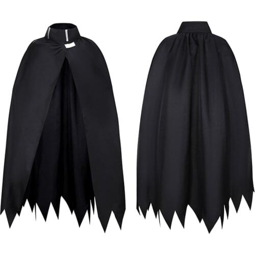 Danganronpa V3 Cape Kokichi Ouma Cosplay Black Cloak Halloween Fancy Outfit Cosplay Costume For Women Man One Size
