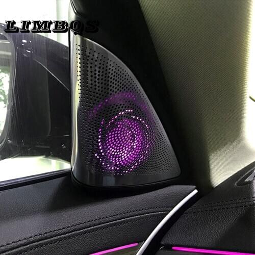 Car Speaker Cover Trim For BMW G30 G38 5 Series Front Tweeter Cover Glow Synchronized With Ambient Light LED Midrange Speaker