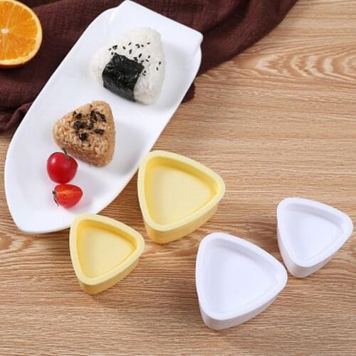 New DIY Sushi Bento Mold Onigiri Rice Ball Food Press Triangular Sushi Maker Mold Japanese Home Kitchen Bento Accessories Tools