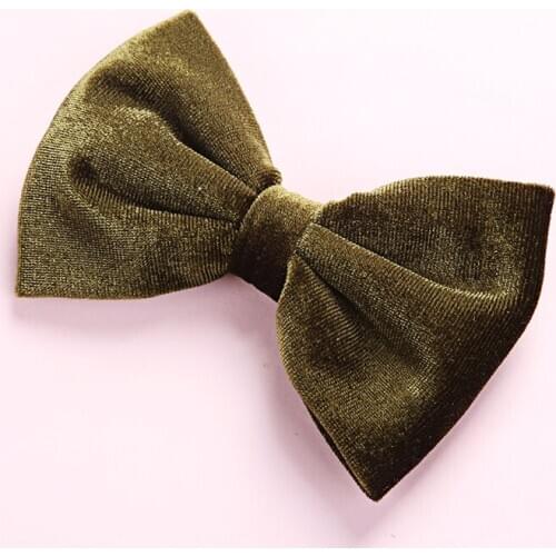 New Winter Velvet Fabric Bows Hair Clips Fashion Colorful Alligator Hairpins Handmade School Girls Knot Hairgrips Hair Wear