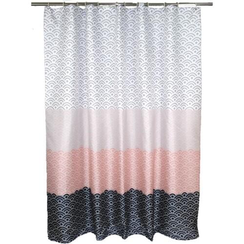 New 200 x 200cm Nordic Home Bathroom Shower Curtain Waterproof Shower Curtain Contains 12 Hooks