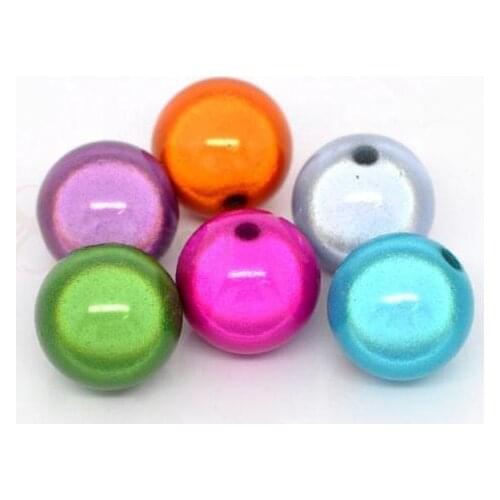 Kwoi Vita Wholesales Acrylic Miracle Beads for Chunky Beaded Necklace Jewelry 4mm to 30mm stock