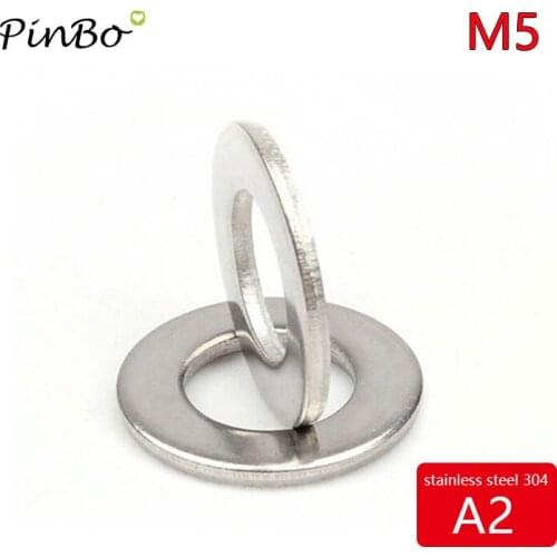 50/100/1000pcs m5 stainless steel 304 flat washers spacers fastener din125